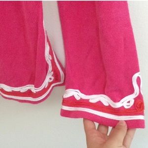 Tory Burch Tops - Tory Burch Pink Embroidered Boho Terrycloth Tunic Tory Burch Tops - Tory Burch Pink Embroidered Boho Terrycloth Tunic